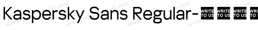 Kaspersky Sans Regular字体转换